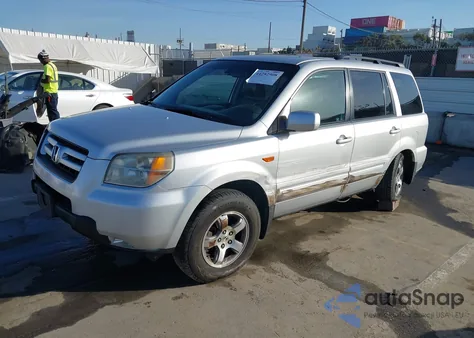 2006 Honda Pilot Ex-L из США, поврежденный, VIN 2HKYF18626H556905